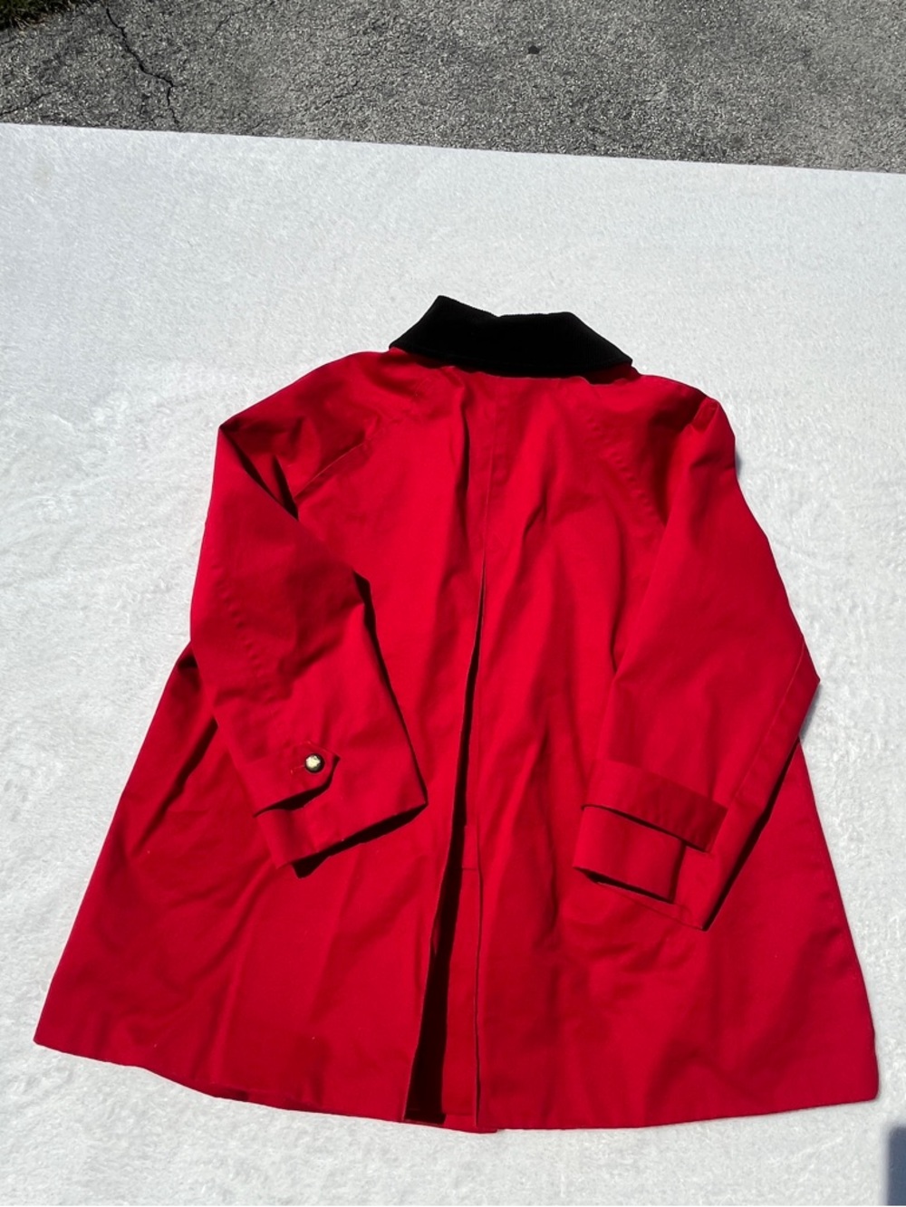 Lauren Ralph Lauren Red Equestrian Barn Coat Corduroy Collar 1X - Picture 9 of 13